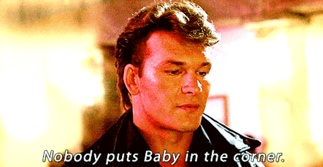 10. Patrick Swayze não queria que a frase ‘nobody puts baby in the corner’ entrasse. Lutou até ao fim com a produção para que não fosse incluída. Hoje é uma das frases mais célebres do cinema.
