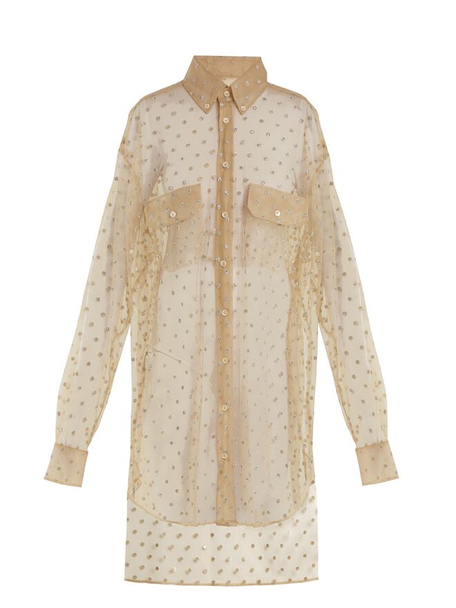 Camisa, €1290, Maison Margiela em matchesfashion.com