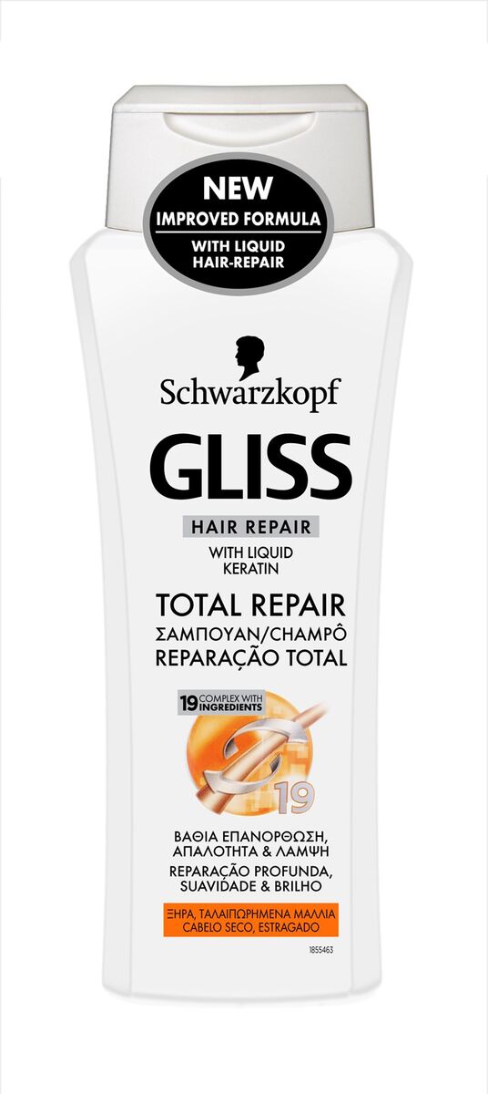 Gliss Total Repair com queratina líquida, 250ml, €3,99, Schwarzkopf