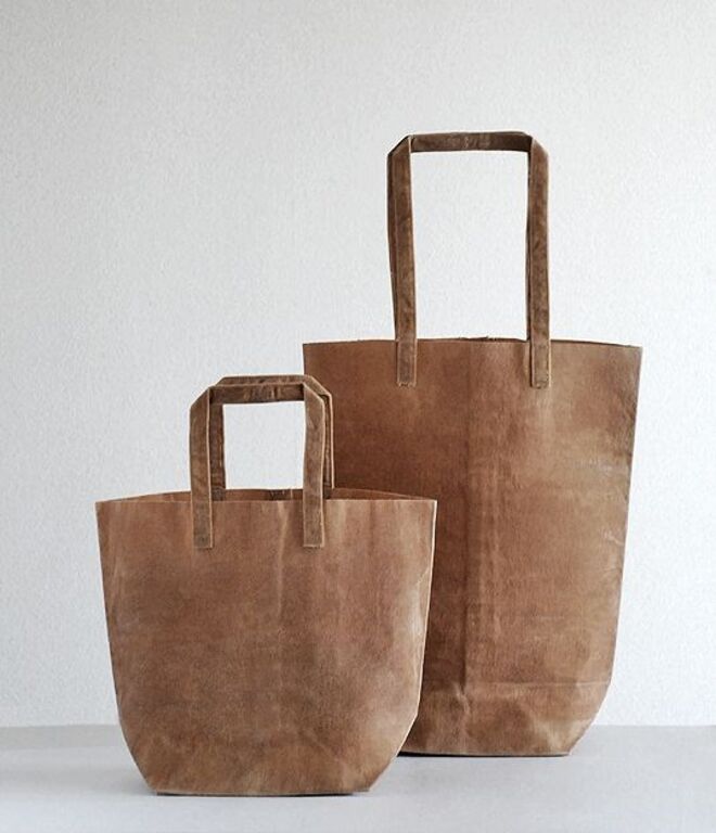 O saco de compras que é elegante e reutilizável 