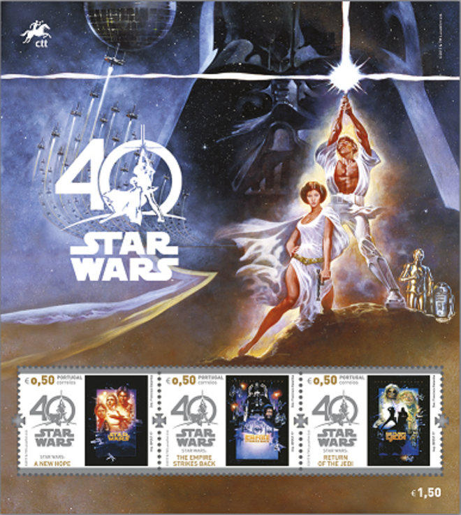 Os CTT lançam selos da Saga Star Wars 