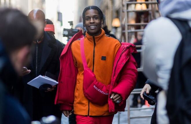 A$AP Rocky na semana de Moda de Nova Iorque, em fevereiro de 2017