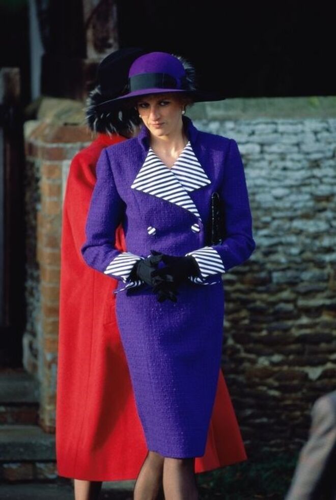 25 de dezembro 1989 | Durante as cerimónias da época de Natal em Sandringham.