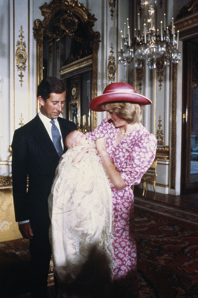 4 de agosto 1982 | No baptizado do príncipe William, no Buckingham Palace. 