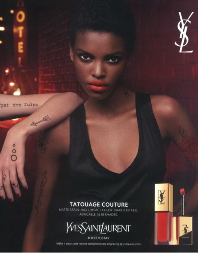 Amilna Estevão é um dos rostos da nova campanha da YSL