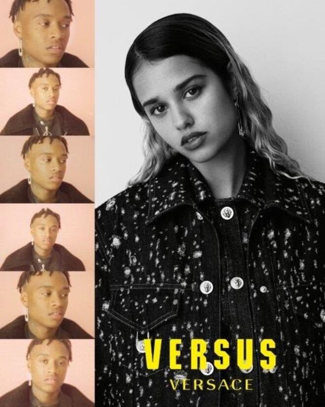 Tommy Genesis, Hunter Schafer, Rejjie Snow e Rina Sawayama. Versace para outono/inverno 2017-2018 | © Ben Toms
