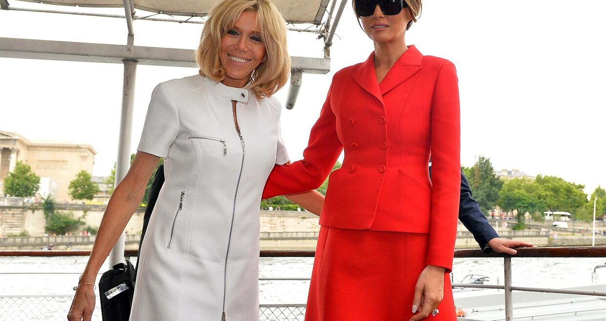 Brigitte Macron e Melania Trump almoçam juntas em Nova Iorque
