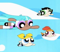 A nova powerpuff girl é negra e tem o cabelo azul 