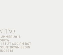 Veja em direto o desfile da nova coleção da Valentino
