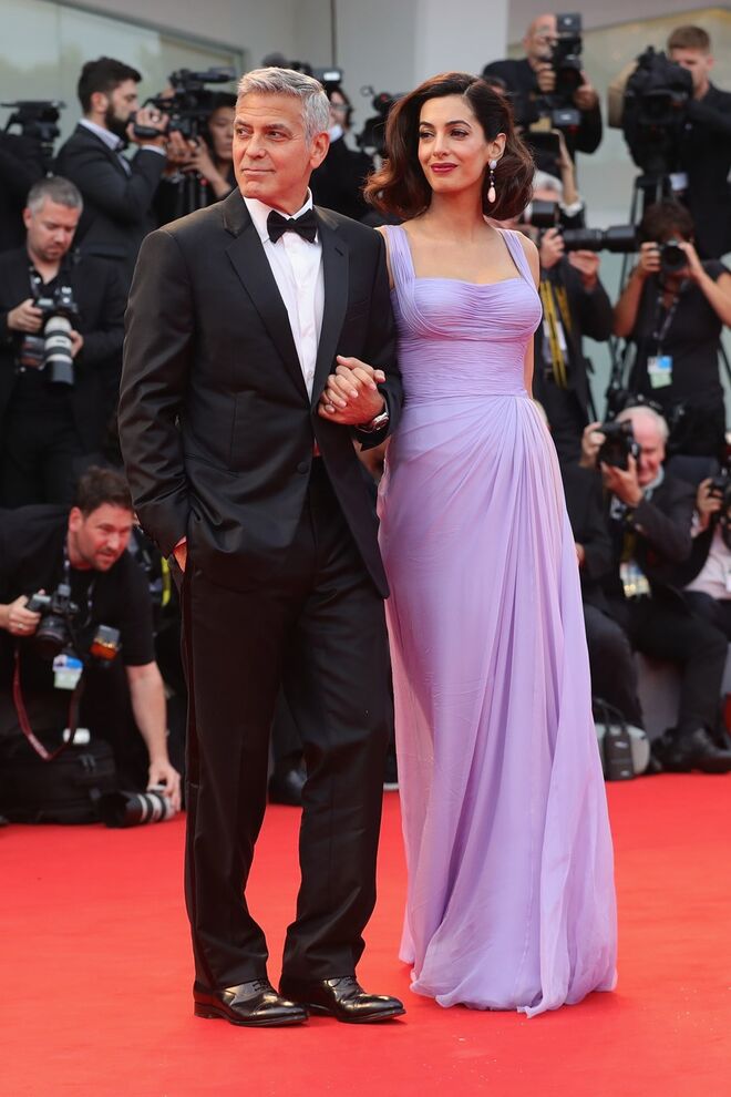 George Clooney e Amal Clooney no Festival de Cinema em Veneza, em 2017