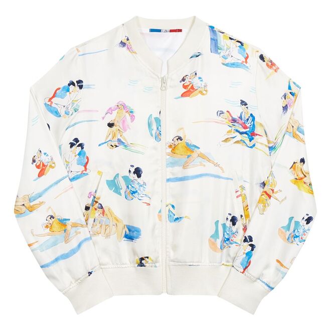 Bomber em seda, €405, G. Kero Paris