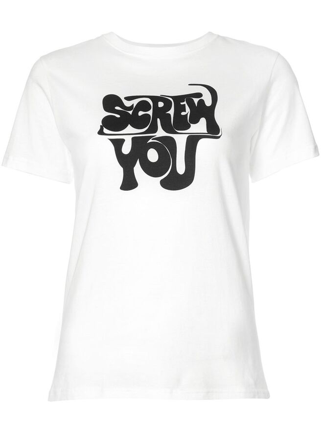 T-shirt em algodão, €89, Alexa Chung em Farfetch.com