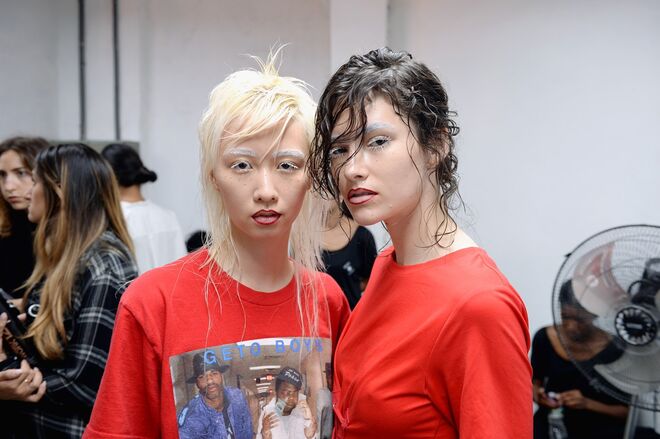 Nos bastidores da Semana de Moda de Nova Iorque