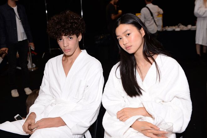 Nos bastidores da Semana de Moda de Nova Iorque