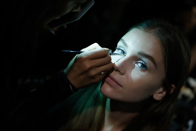 Nos bastidores da Semana de Moda de Nova Iorque