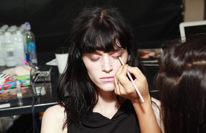 Nos bastidores da Semana de Moda de Nova Iorque