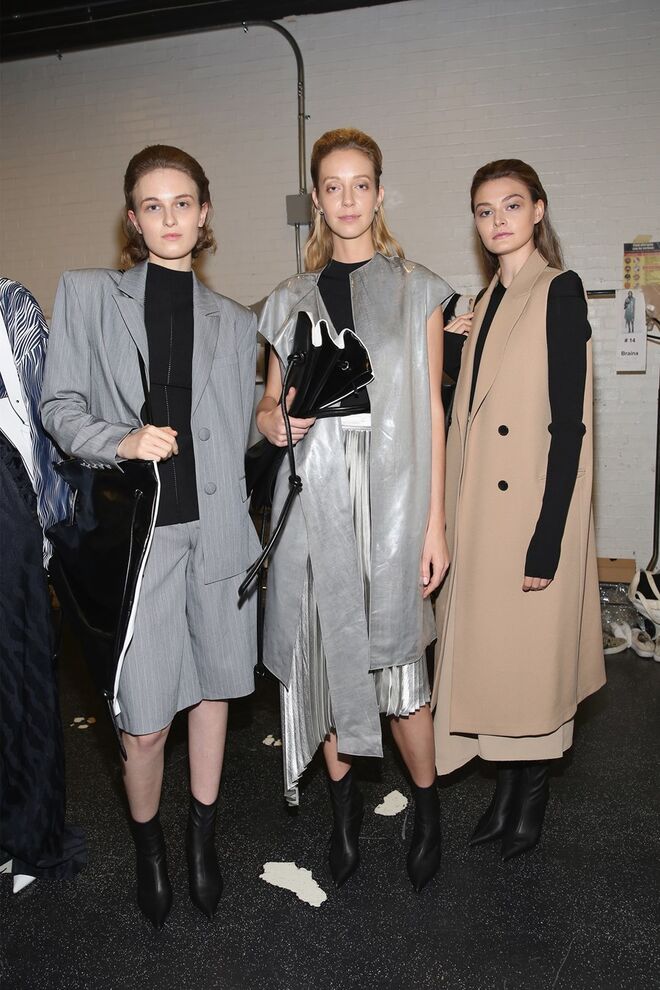 Nos bastidores da Semana de Moda de Nova Iorque