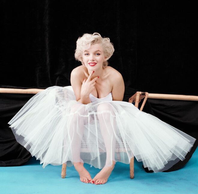 Marylin vestida em bailarina, 1954