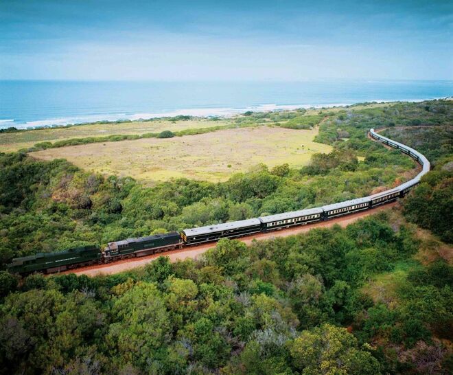 ÁFRICA: Shongololo Express | Há três rotas disponíveis neste comboio, de 12 a 15 dias de duração, e que passam por locais como a Namíbia, Suazilândia, Moçambique e Zimbabué. 