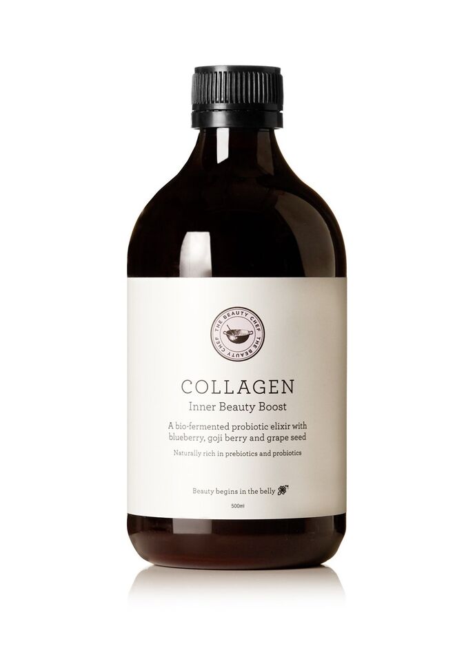 Elixir probiótico potenciador da produção de colagéneo, €34, The Beauty Chef em Net-a-Porter.com