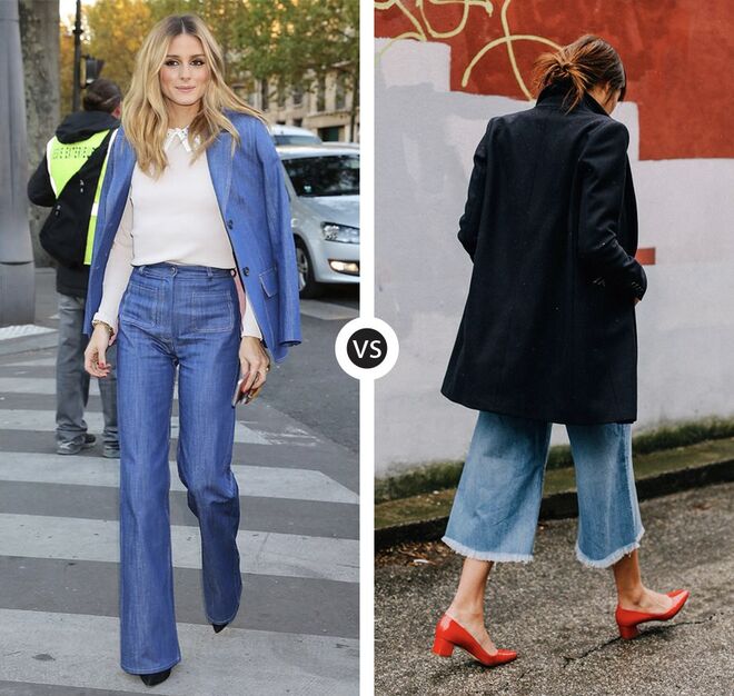 À boca de sino vs. Culottes
