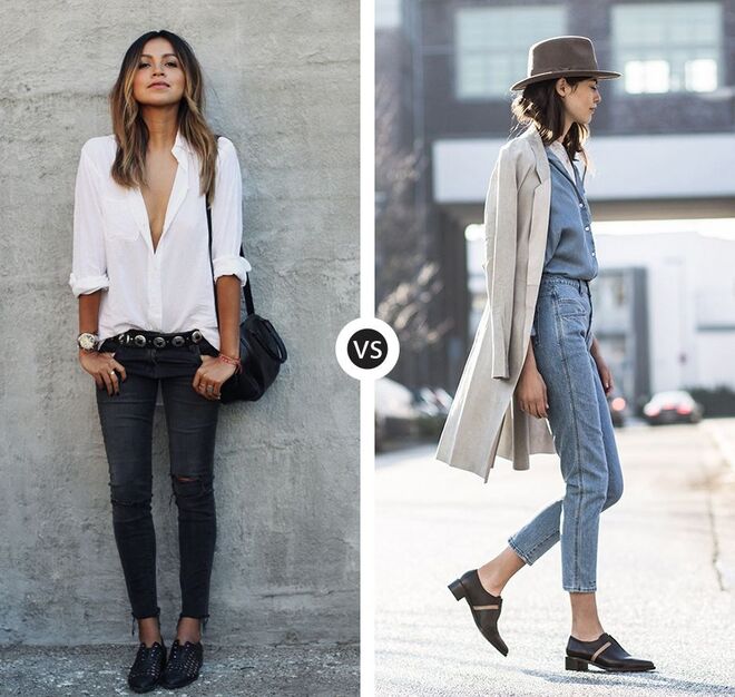 Skinny Jeans vs. Mom Jeans