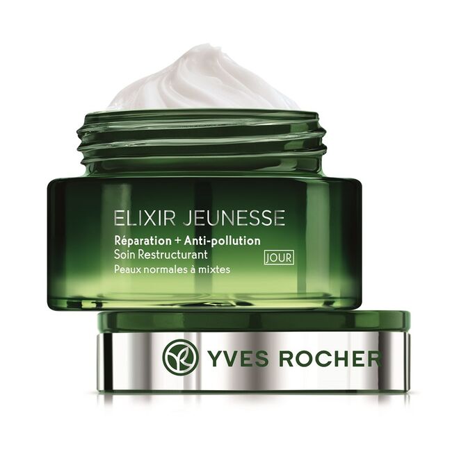 Elixir Jeunesse Réparation + Anti-pollution Soin restructurant, €28,95, Yves Rocher 