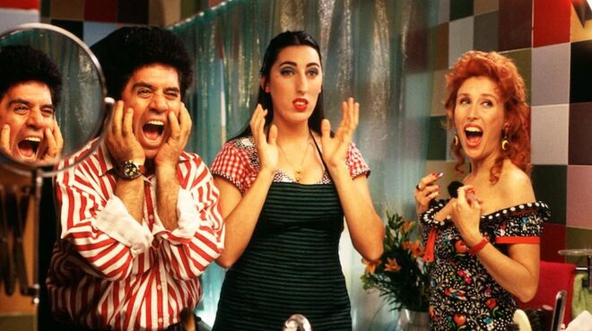 Rossy de Palma em A Lei do Desejo (1987), Mulheres à beira de um ataque de nervos (1988), Kika (1993), A Flor do Meu Segredo (1995), Abraços Desfeitos (2009) e Julieta (2016)