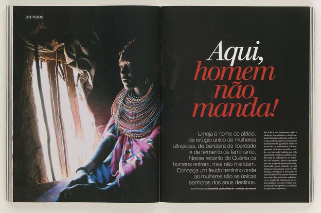 Aqui homem não manda. Retrato da aldeia de Umoja, no Quénia, território onde as mulheres se refugiam. 2007