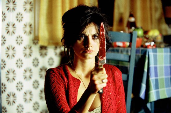 Penélope Cruz em Em Carne Viva (1997), Tudo sobre a minha mãe (1999), Voltar (2006), Abraços Desfeitos (2009), A Vereadora Antropófaga (2009) Os Amantes Passageiros (2013)