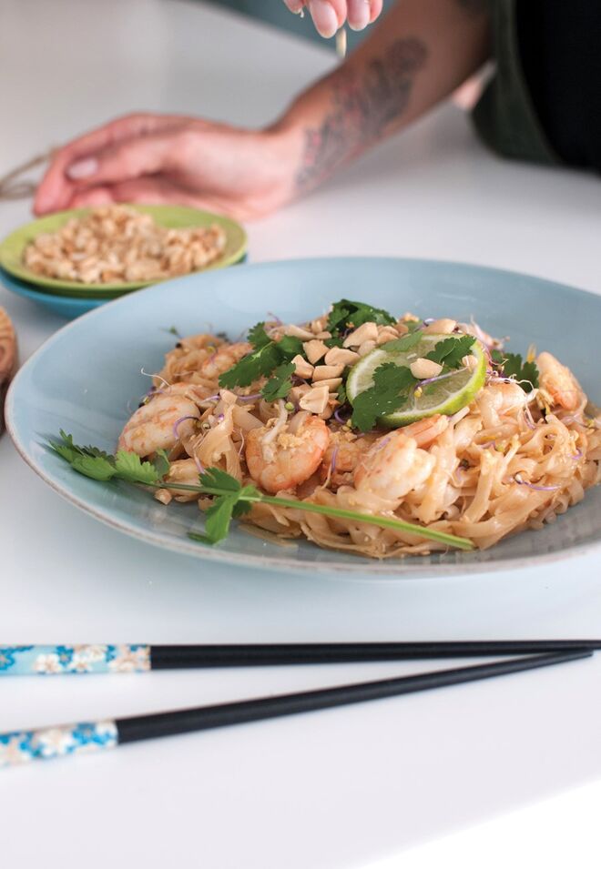 Pad Thai, uma das receita do livro Pelo Mundo