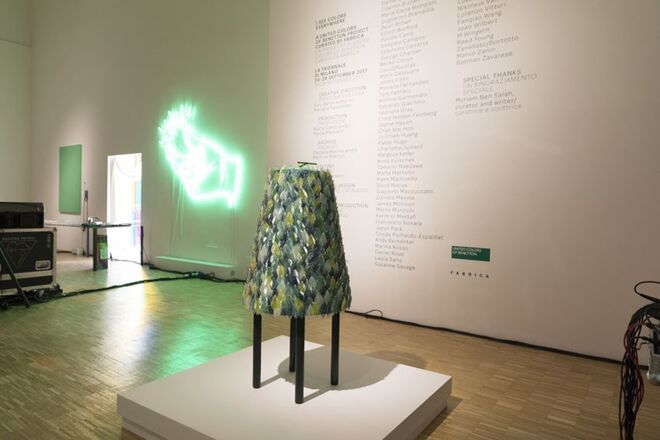 Exposição I See Colors Everywhere, patente até 28 de setembro na Trienal de Design de Milão