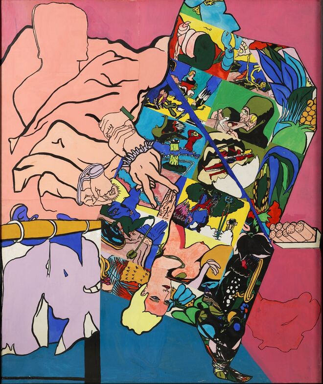 Lenço dos Amores, obra de Paula Rego, de 1968, em exposição na Galeria Millennium