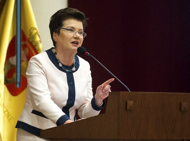 Hanna Beata Gronkiewicz-Waltz, em Varsóvia (Polónia)