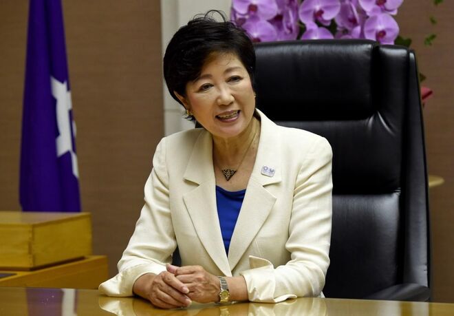 Yuriko Koike, em Tóquio (Japão)