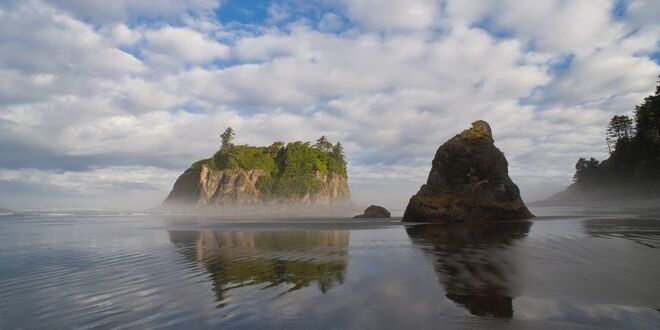 Ruby Beach, Washington (EUA) |Toda esta zona costeira do Olympic National Park tem mais pedrinhas do que areia, mas vale a pena a vista pelas maravilhosas paisagens.