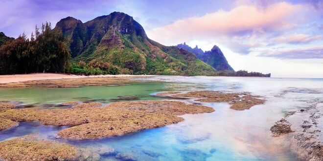 Tunnels Beach, Kauai, Hawaii |Um dos melhores locais no mundo para mergulhar, desfrutando dos recifes de corais. 