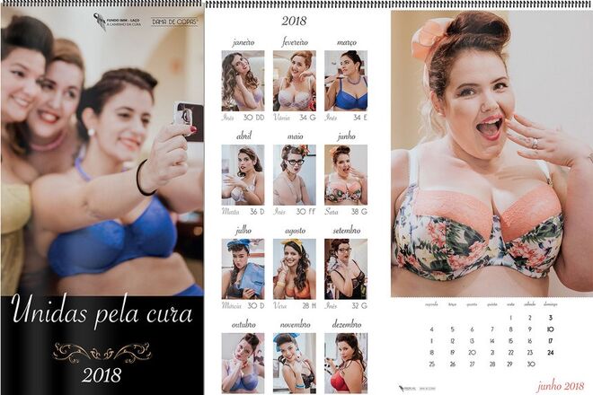 A marca portuguesa Dama de Copas criou o Calendário Solidário 2018 - “Unidas pela cura”, cujas receitas das vendas revertem, em parte, para o Fundo iMM - Laço que apoia a investigação na área do cancro da mama. Composto por fotografias de 12 mulheres portuguesas com corpos diferentes (cada modelo representa um mês e cada uma usa um tamanho diferente e a lingerie ideal para ela), o calendário custa €15. 