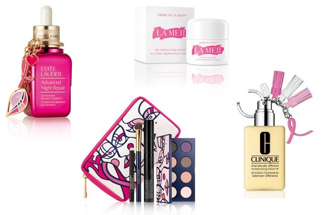 As diferentes marcas da Estée Lauder juntam-se ao movimento da prevenção do cancro da mama com várias edições limitadas. 