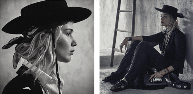Jennifer Lawrence. Dior para outono/inverno 2017-2018 | © Brigitte Lacombe