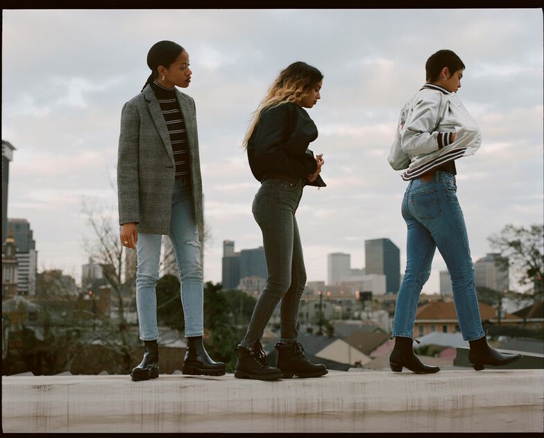 Kilo Kish, Tommy Genesis e Miya Folick em Levi's Skinny