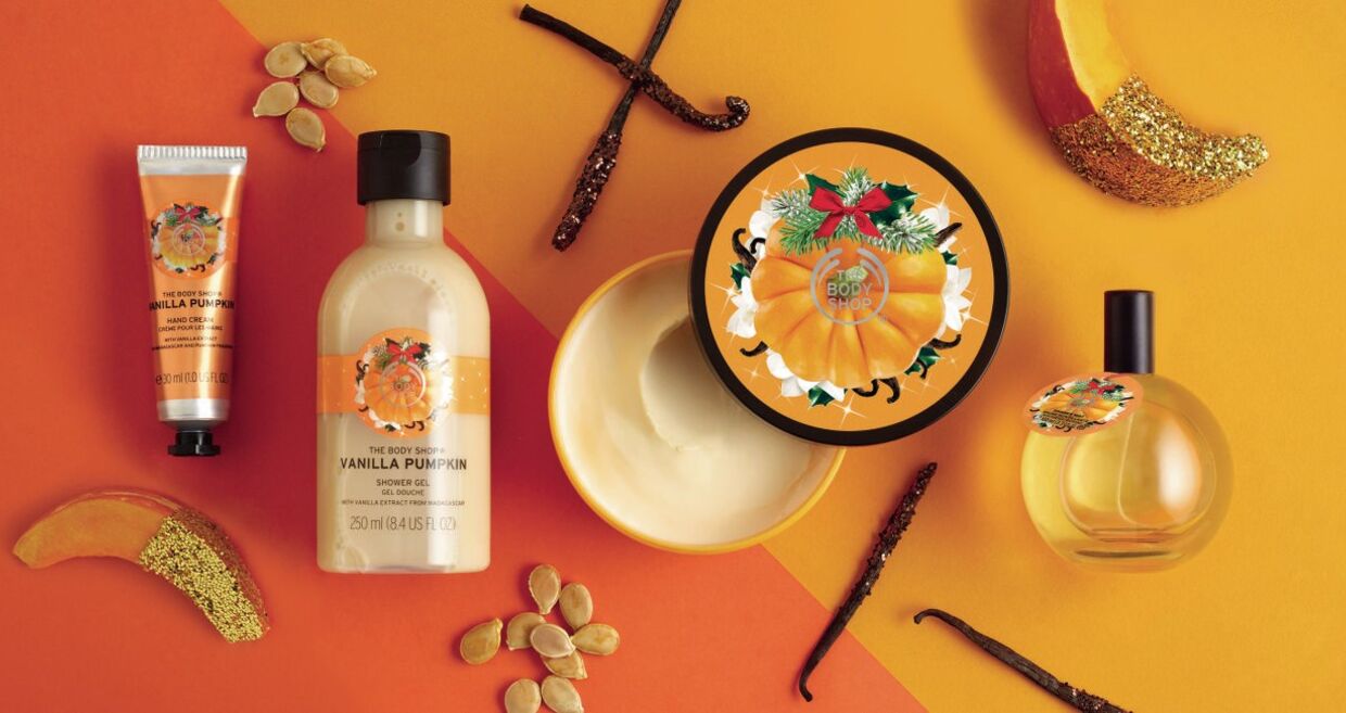 Vanilla Pumpkin Range The Body Shop