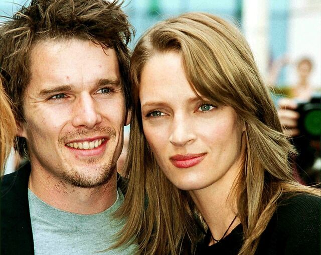 Ethan Hawke e Uma Thurman | Separaram-se em 2005 após cinco anos de casamento. Hawke terá mantido um affair com a ama, Ryan Shawhughe (hoje, também atriz), em 2004. Ethan e Ryan casaram em 2008 e têm dois filhos: Clementine Jane e Indiana Hawke.