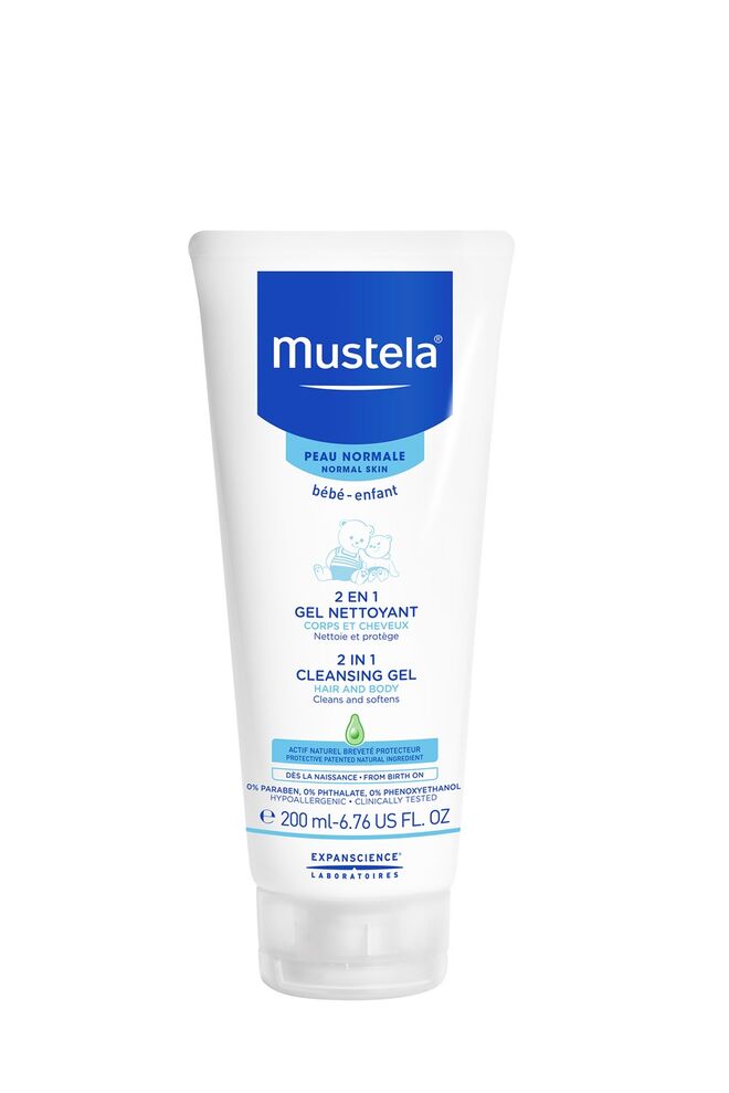 2 em 1 Cleansing Gel Corpo e Cabelo, 200 ml, €9,80, Mustela