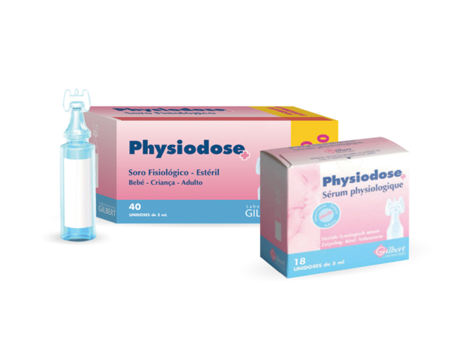 Soro Fisiológico, 40 unidades, €6,90, Physiodose