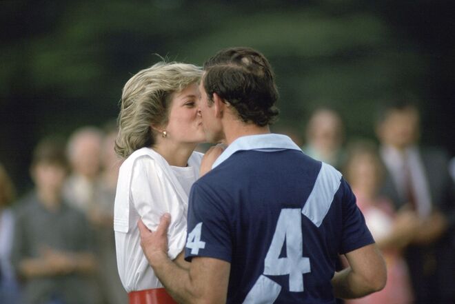 Carlos e Diana | Num jogo de Polo, em Cirencester, em 1985.
