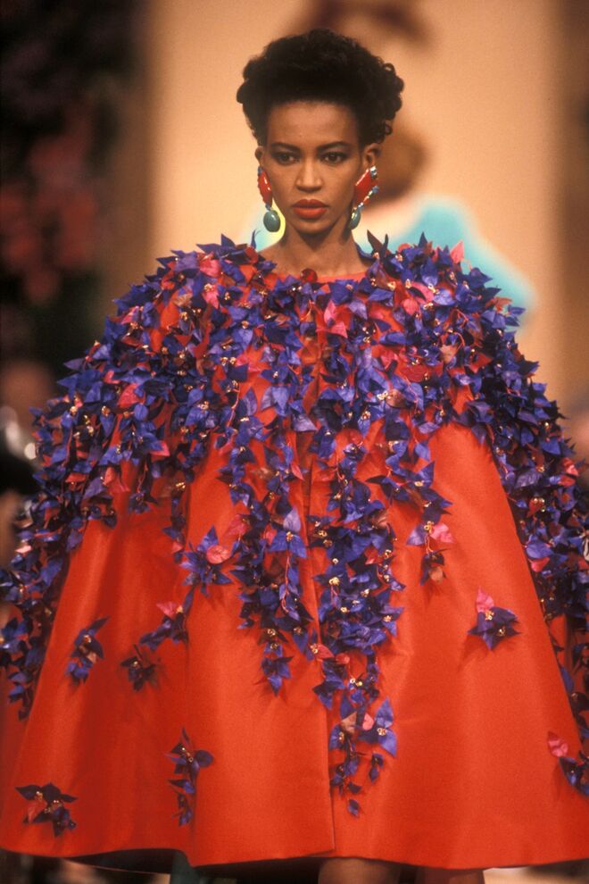 Modelo da coleção de Alta-Costura primavera/verão 1989. ©Guy Marineau