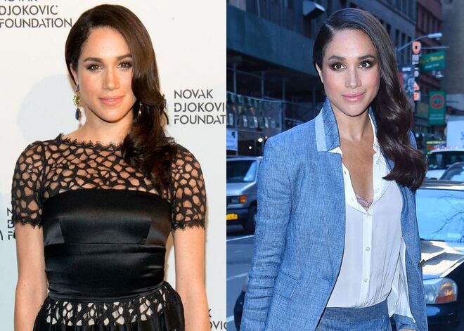 Usa muitas vezes o cabelo penteado só para um dos lados.