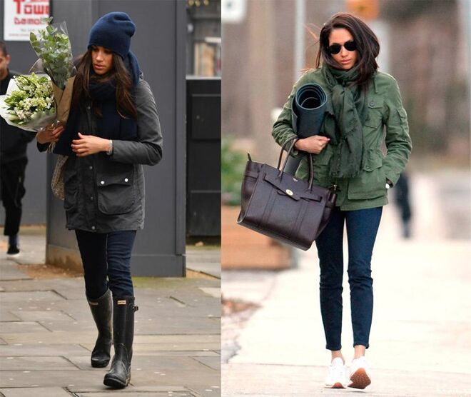 Quando se trata de frio, Meghan sabe como usar camisolas e casacos, mantendo sempre o estilo.  