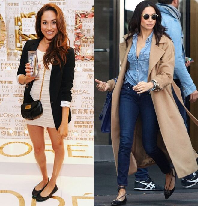 Também é adepta de sapatos rasos, para um estilo mais descontraído. 